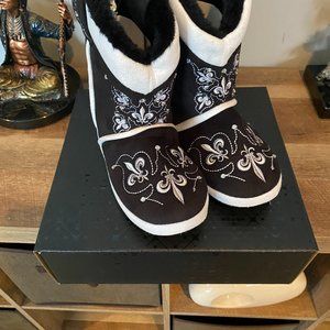 Studded Sequence Slippers